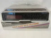 Vintage Cosmo FM/AM Electronic Digital Alarm Clock Radio Telephone CRT6022 NIB