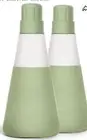 Cleancult Laundry Glass Dispensers Set Of Two Lyme Green- High Demand Item/20oz-