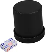 CANIGHT 1 Set Dice Cup with Lid Dice Compact Box for Parties Noise Reduction Shaking Holder Elegant Gaming Accessory and Gatherings