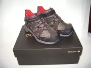 NIB MERRELL HILLTOP BOYS HIKING TRAIL BOOTS SHOES Size 7 M BROWN WATERPROOF