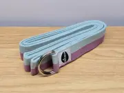 New Soft 10 Feet Yoga Strap Polyester Cotton Adjustable With Metal D-Ring