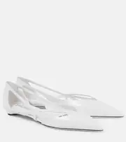 [Prada] Prada Leather ballet flats AU 8 white