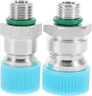 ETHZZLE 2pcs Automotive Ac Valve Core Kit Car Air Conditioning Valve Core Set Cap Valve Seat Fit for Car Models