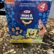 Kraft Macaroni And Cheese SpongeBob Pack Of 4 5.5oz Boxes