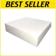 High Density Polyurethane Foam Cushion, 5" H x 24" W x 24" L – White & Firm