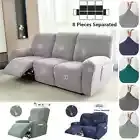 1/2/3 Seater Recliner Sofa Covers Leaves Jacquard Couch Slipcovers Elastic Water