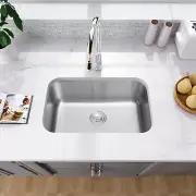 Undermount Kitchen Sink 27 Inch, Stainless Steel Sink, Large Deep Single Bowl Ki