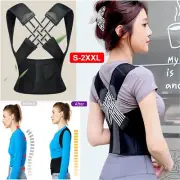 Posture Corrector Adjustable Shoulder Straightener Back Support Brace Anti-Camel
