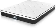 Giselle Bedding Mattress Double Bed Mattresses Innerspring Bonnell Spring Foam Breathable Euro Top 21cm Thickness, 5Yrs Warranty, WhiteDurable Coil System with Vacuum Packed