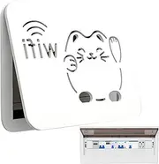 WiFi Router Storage Box，Fuse Box Cover Cabinet, Electrical Meter Clamshell Cover | Vertical Punching-Restaurant Electrical Distribution Box Decorative Box, Fuse Box Cover Cabinet for Wall
