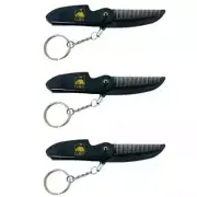 G.B.S Beard Mustache Folding Comb with Key chain Handmade Saw Cut Pack of 3