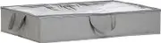 Amazon Basics Under Bed Fabric Storage Container Bags with Window and Handles - 2-Pack, 77 x 50 x 15 cm, Gray
