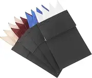 [TENDYCOCO] 4pcs Mens Fashion Fabric Handkerchiefs Pre-folded Pocket Squares Men's Suit Accessories Mens Handkerchief