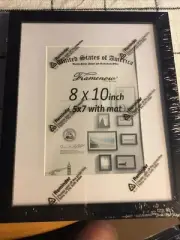 Framenow 3 Black 8"x10" Format Rear Loading Picture Frame 5x7w/mat Sealed
