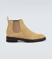 [Manolo Blahnik] Manolo Blahnik Brompton suede Chelsea boots AU 8 beige