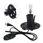 Metal Clip E12 Bulb Base Plug Cord Dimmer Switch Wire Salt Rock Lamp