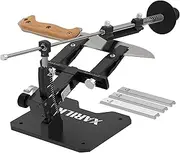 XARILK GEN3 Guided Knife Sharpening System, Aluminium | Professional Knife Sharpener, Knife Sharpening Kit W / 3 Al Plates Diamond (320#, 800#, 2000#) for for Hunting & Kitchen Knives