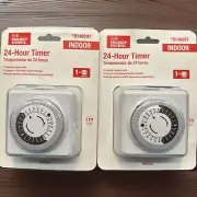 (2 Pack) - 24-Hour 1-Outlet Plug-In Countdown Lighting Timer 0148297 {A}