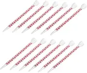 DIYEAH 12pcs Caulking Nozzle Applicator Tool for Precise Glue and Bathroom Tile Grout Sealing Durable Construction for Easy Use