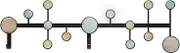 Coat Rack Wall Mount Creative Door Coat Hooks Entrance Shelves Hooks Metal Shell Wall Hanging Coat Rack Simple Hanging Hooks Wall Coat Hooks