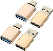 KITANDOVE 4pcs USB C to USB Adapter OTG Converter for Computer Mobile Phone and Tablet