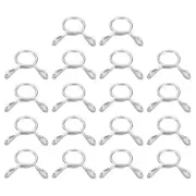Fuel Line Hose Clips, 30Pcs 7.5mm 304 Stainless Steel Tubing Spring Clamps