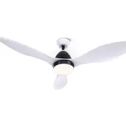 48" 3 Blade Remote LED Ceiling Fan - White