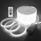 50ft Rope Led Lights for Bedroom with Remote Dimmable FCOB COB LED Strip Ligh...