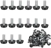 Naisfei 45 PCS Furniture Foot Levelers, M8 x 25 MM Adjustable Furniture Levelers Chair Table Leg Levelers for Cabinet Desk Dresser Stool Noise Reduction