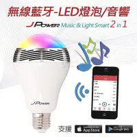 在飛比找Yahoo!奇摩拍賣優惠-杰強 JPower 藍牙燈泡 熱賣音響 藍芽智慧燈泡 LED