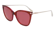 LONGCHAMP LO757S 607 STRIPED RED 55/17/145 FEMALE Sunglasses