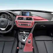 Car Interior Film Dashboard Piano Board Shift Center Console Anti-Scratch Transparent TPU Protection Film Accessories，for BMW F30 F31 F34 Series 3 (Style for RHD)