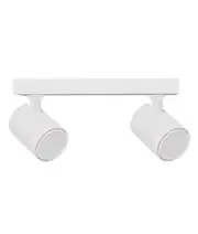 Interior 2XLight Adjustable Bar Base Surface Mounted Spot Light White