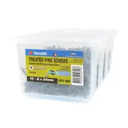 Zenith 10-8 x 50mm Tufcote® Countersunk Rib Head Treated Pine Screws - 500 Pack