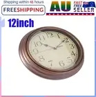 12"Wall Clock Quartz Round Square Wall Clock Silent Non-Ticking Battery Operated