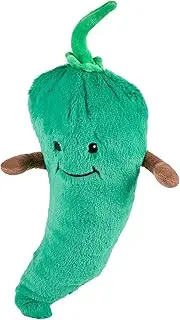 Warmies Green Chilli Plush Large Size, Fully Microwavable and Weighted Cuddly Toy for Anxiety, Chill in The Freezer or Heat in Microwave, Soft Toy Heat Pad