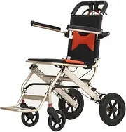 Rolling Walkers Folding Wheelchair Disabilities Foldable Lightweight Mobility Device Device Portable Caretaker Convenience Self-Propelled Wheelchair