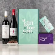 Beer Cartel Duo Wine Gift Hamper White and Red Wine Bottle with Chocolate bar