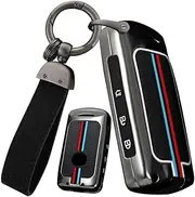ontto Key Case Car Key Case Fits Mazda 3 Axela CX-3 CX-30 CX-50 CX-60 CX-90 MX5 CX-5 MX30 CX8 CX9 2019-2023 Metal Key Case Protective Key Case Key Fob 3 Buttons