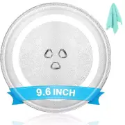 9.6" Universal Microwave Plate Replacement Glass Turntable| Fits GE, LG, Pana...