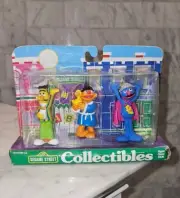Vintage 1997 Sesame Street Collectible 3 Figure Set Bert Ernie Grover Tyco NEW