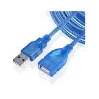 在飛比找蝦皮商城優惠-USB2.0 A公對A母透明藍訊號線 60cm-CB1879
