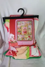 Strawberry Shortcake Grid portrait throw blanket