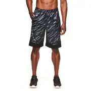 New And1 Men's Active Camo Core Basketball Short Black Gray Size Small