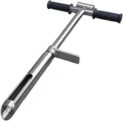 Professional Stainless Steel Soil Sampler Probe with Foot Pedal, 38mm/1.5" Soil Test Kits for Lawn Garden Farm Soil Sampling(1m/3.3ft)