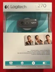 Logitech C270 HD Webcam - Widescreen HD Video Calling | Noise-Reducing Mic NEW
