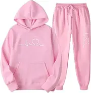 [Mthrpn] Abercrombie Gift Card,Notched Collar Slim Fit Suites Men Women's 2 Piece Outfits Casual Long Sleeve Pullover Hooded Crop Top Men (Pink #2, XL), Pink #2, X-Large