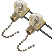 Fan Light Switch 2pcs ZE-109 compatible with most ceiling fan light, wall