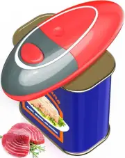 One Touch Electric Can Opener Open Almost with Smooth Edge Openers for Kitchen