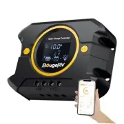 Li PWM Solar Charge Controller 12V 24V, Solar Panel Regulator w/Backlit 10A